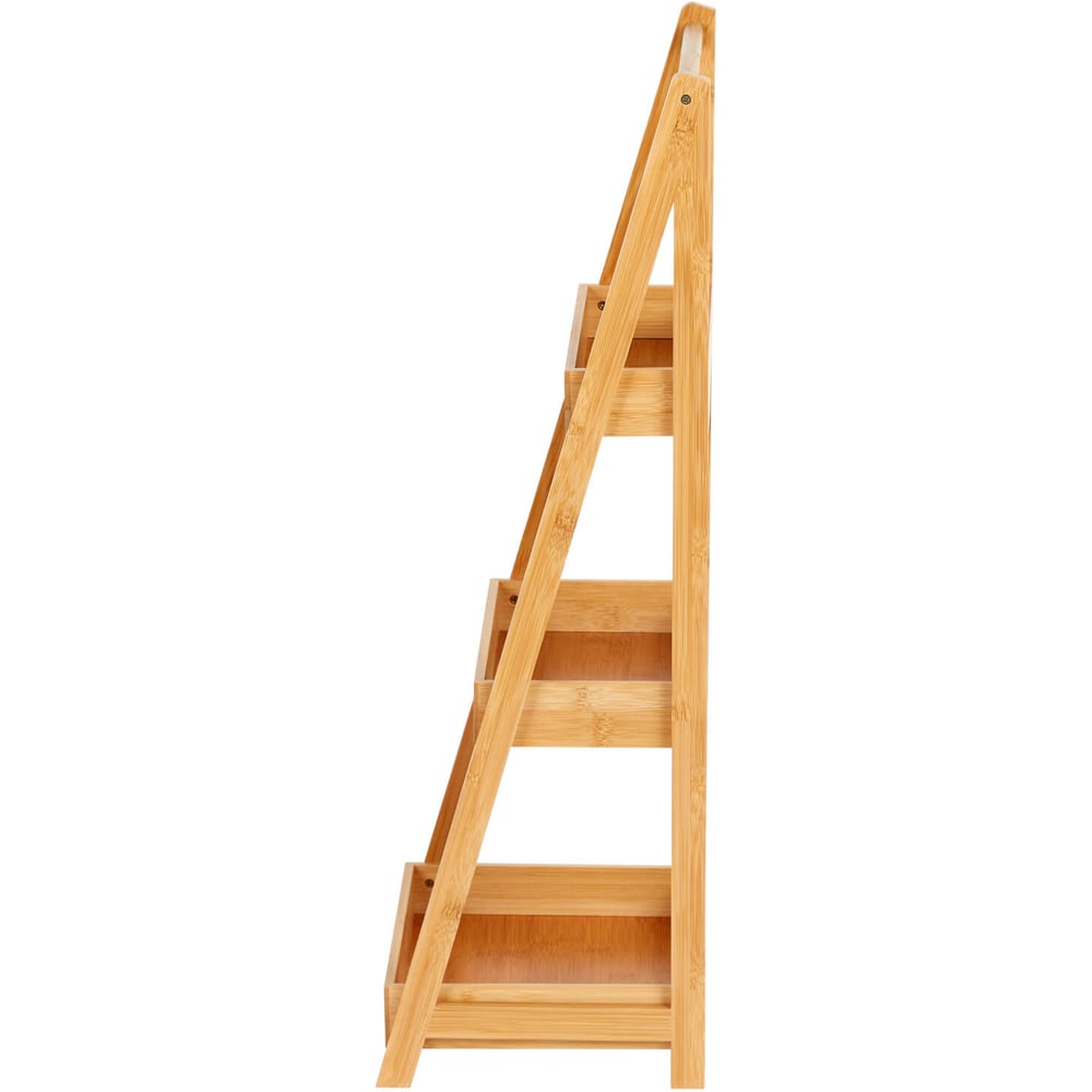 Home Source 3 Shelf Bamboo Plant Stand Image 3