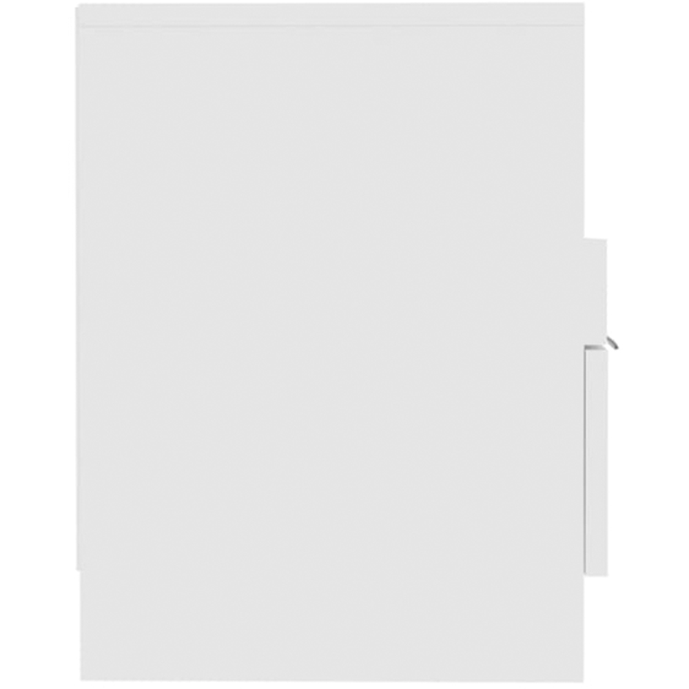 vidaXL 2 Drawer 4 Shelf White TV Cabinet Image 6