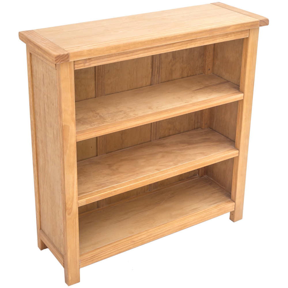 Lugo 3 Shelf Waxed Bookcase Image 4