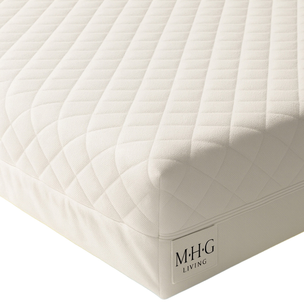 MHG Living White Waterproof Baby Cot Bed Mattress with Washable Cover 140 x 70 x 7.5cm Image 1