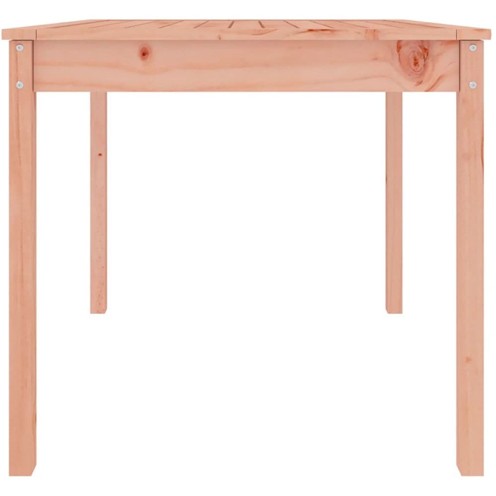 vidaXL 2 Seater Solid Douglas Wood Garden Dining Table Natural Image 5