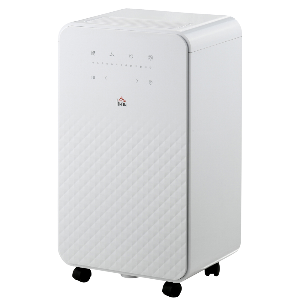 Portland White Portable Dehumidifier with Air Purifier 10L Per Day Image 1