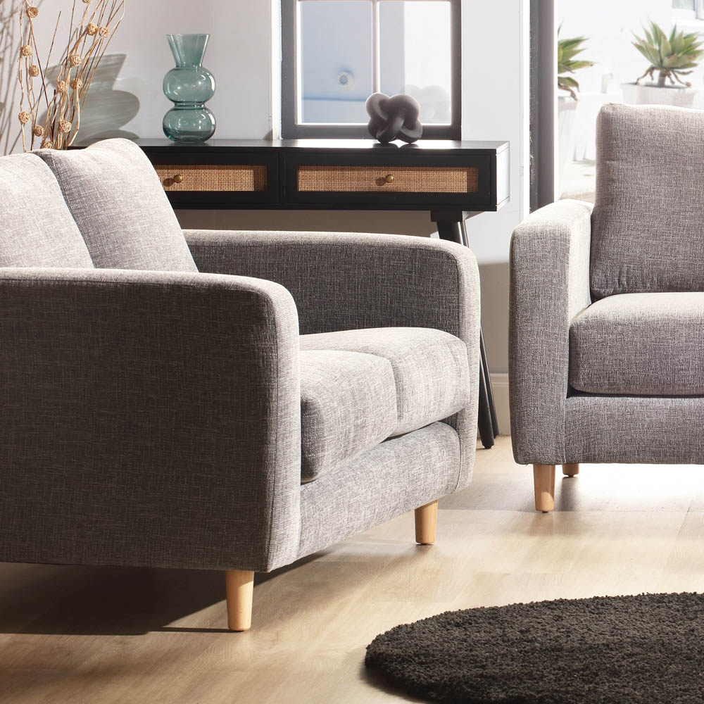 Desser Furniture Rydal 2 Seater Charcoal Linen Sofa Image 3