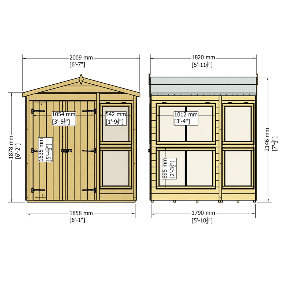 Shire 6 x 6ft Sun Hut Image 4