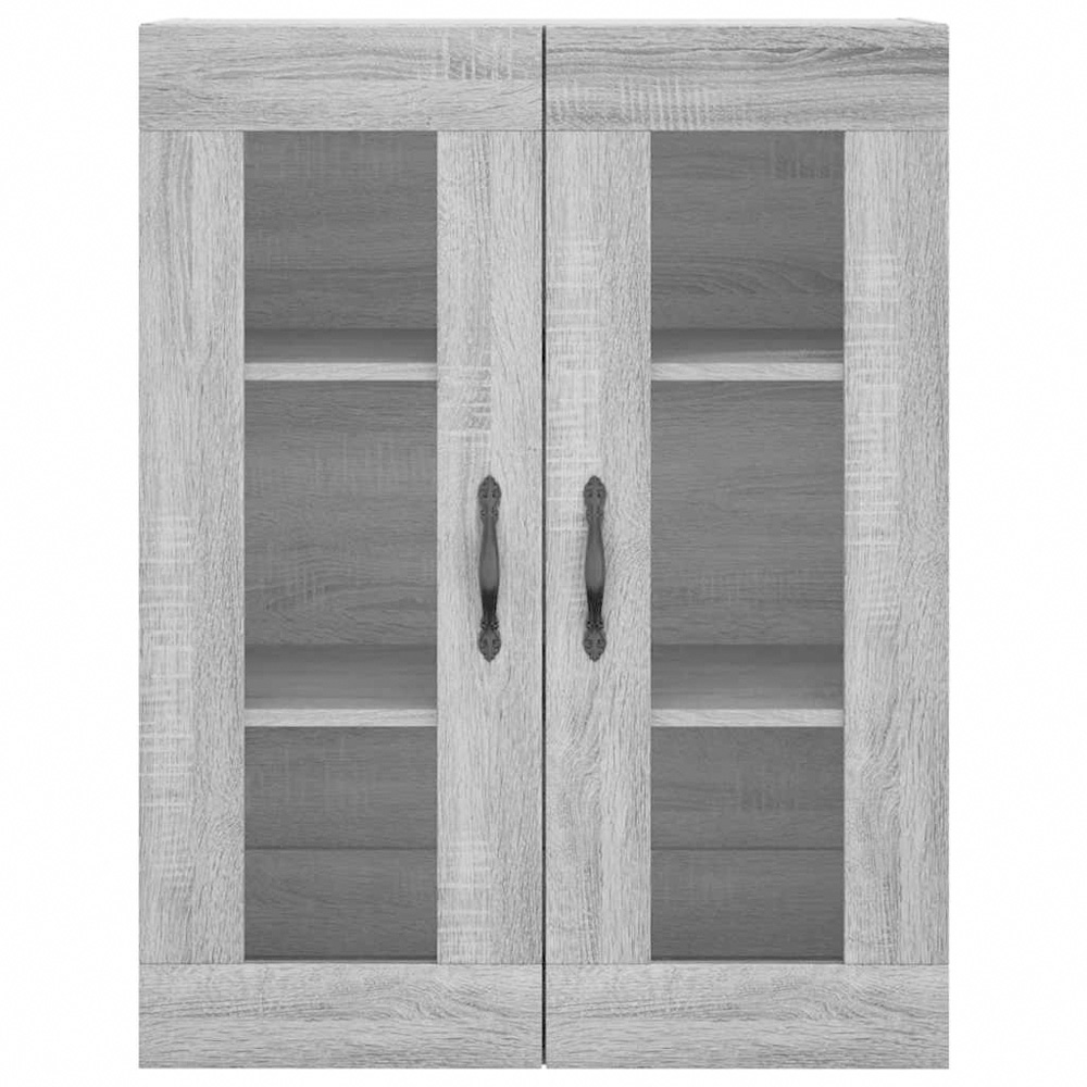 vidaXL 2 Door Grey Sonoma Wall Mounted Cabinet Image 7