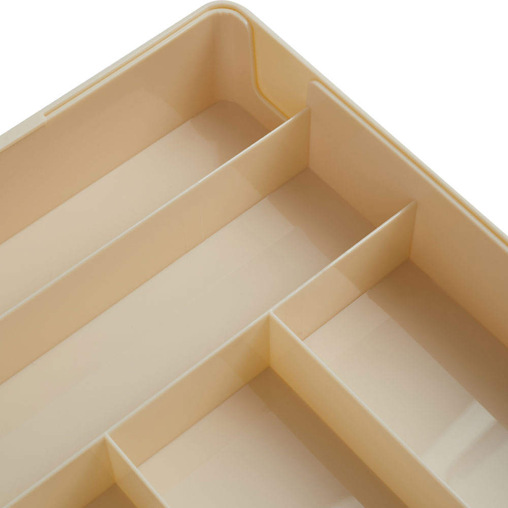Living and Home Beige Expandable Drawer Organiser with 6 Compartments Image 7