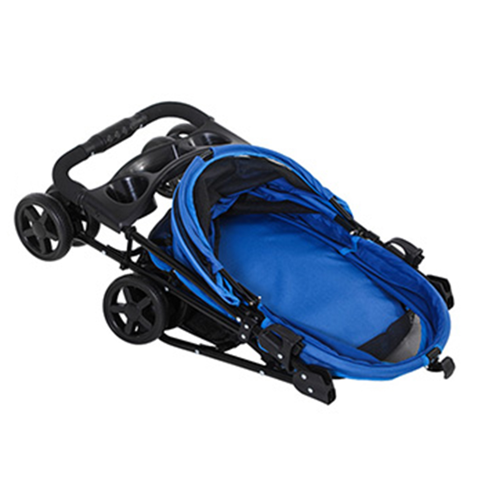 PawHut 4 Wheel Pet Stroller Blue Image 5