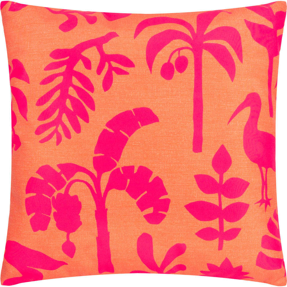 furn. Marula Coral Tropical Outdoor Reversible Cushion Image 1