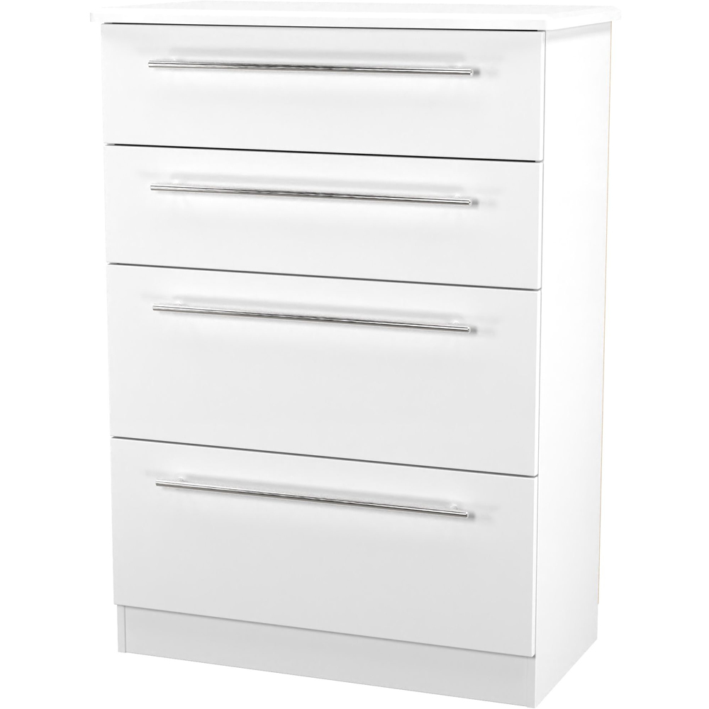 Crowndale Sherwood 4 Drawer Porcelain Matt Chest of Drawers Image 4