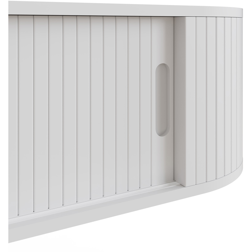 GFW Mateo 2 Sliding Door White Wall-Mounted LED TV Unit Image 6