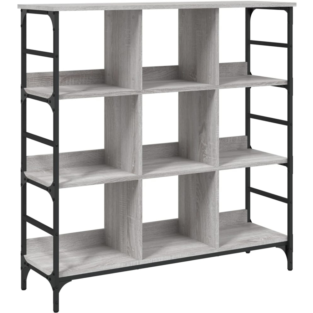 vidaXL 9 Shelf Grey Sonoma Sideboard Image 2