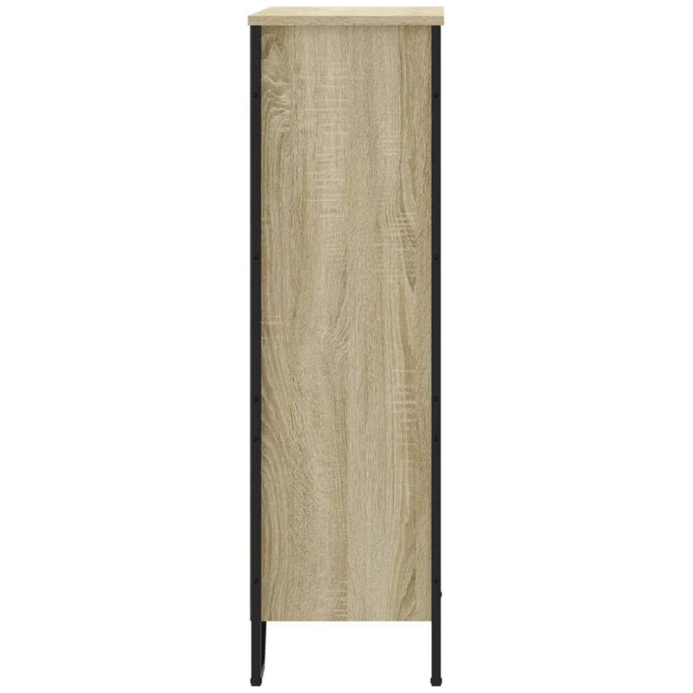 vidaXL 3 Shelf Sonoma Oak Bookcase Image 5