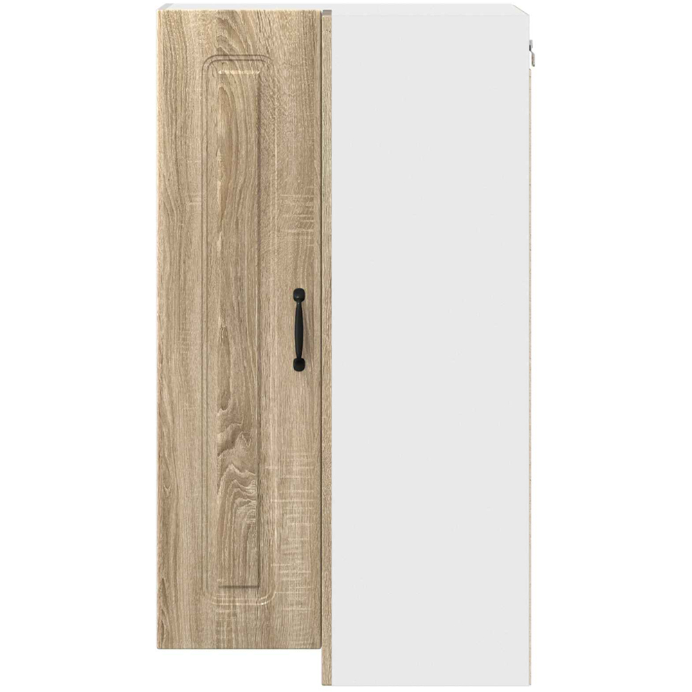vidaXL 2 Door Sonoma Oak Kitchen Wall Corner Cabinet Image 4