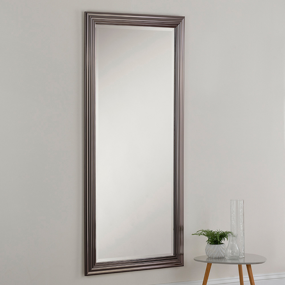 Yearn Dark Chrome Bevelled Mirror 166 x 75.5cm Image 2