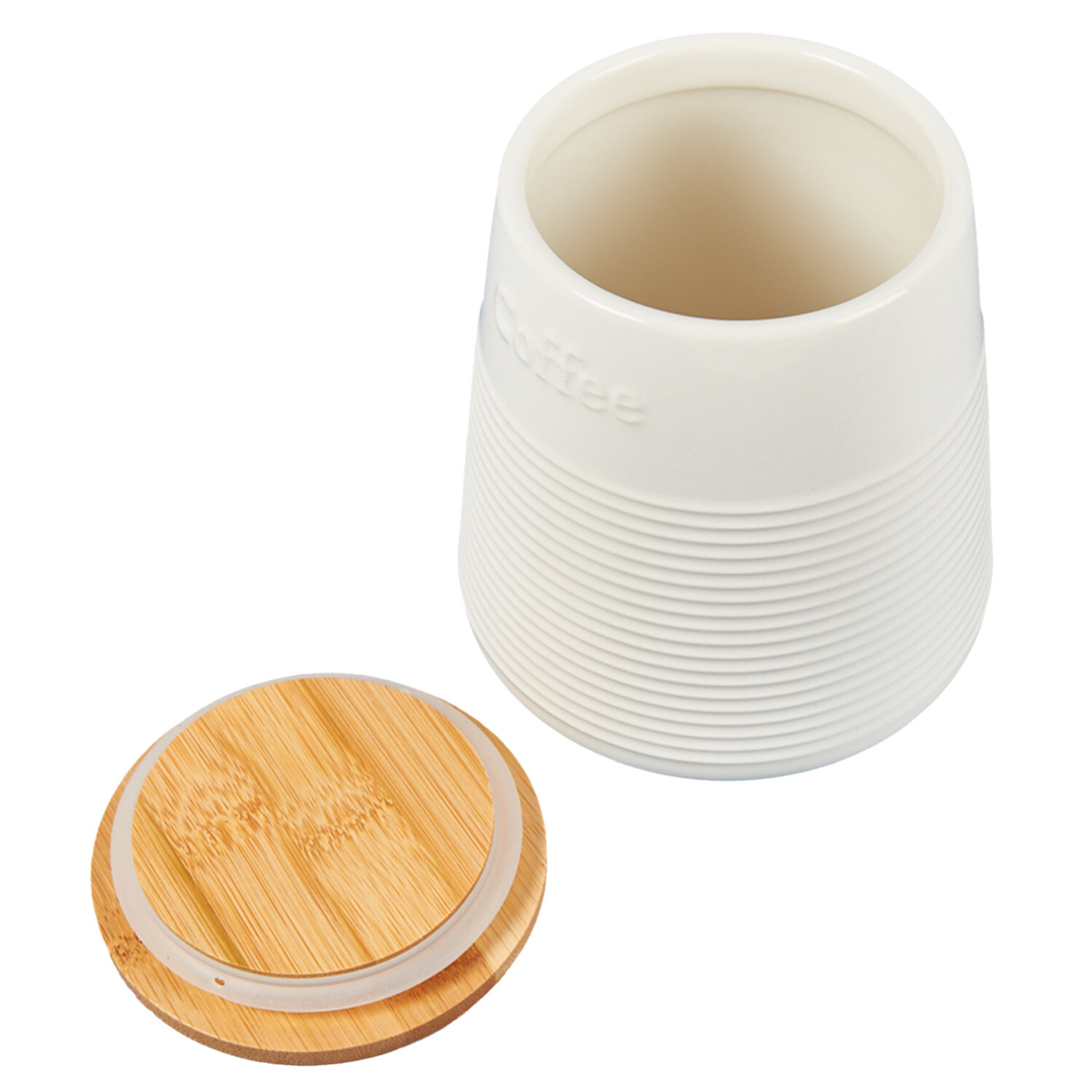 Conical Canister - Cream / Coffee Image 5