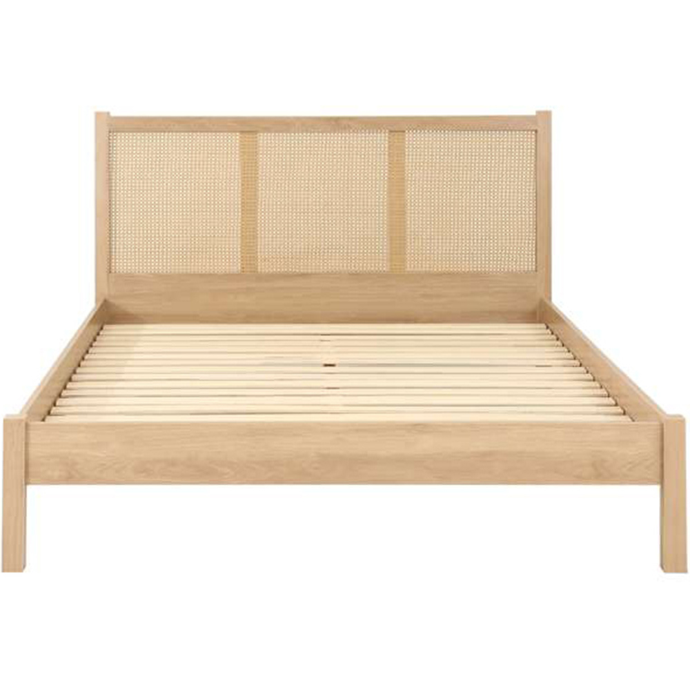 Croxley Double Oak Rattan Bed Image 4