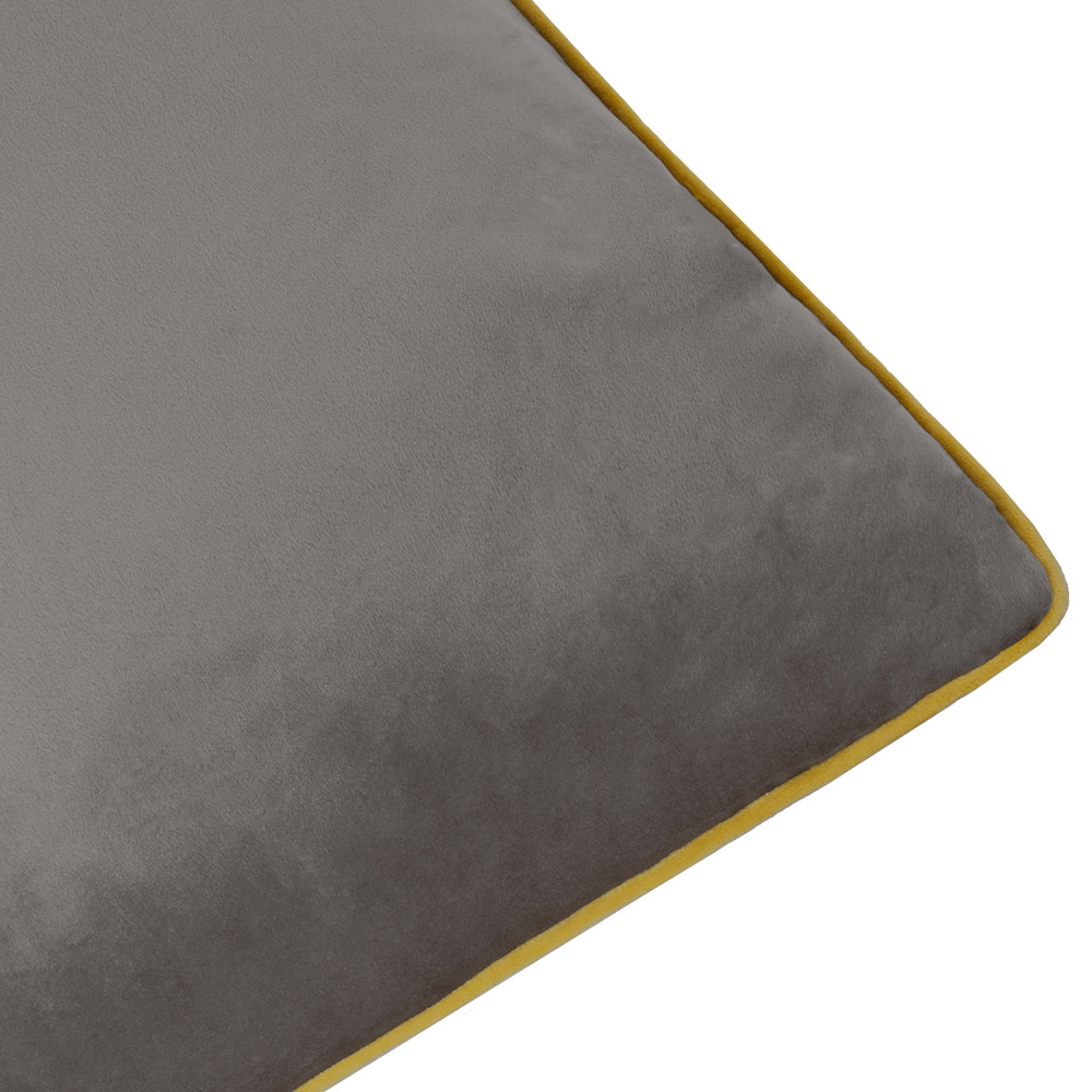 Furn Meridian Charcoal and Moss Velvet Cushion 45 x 45cm Image 5