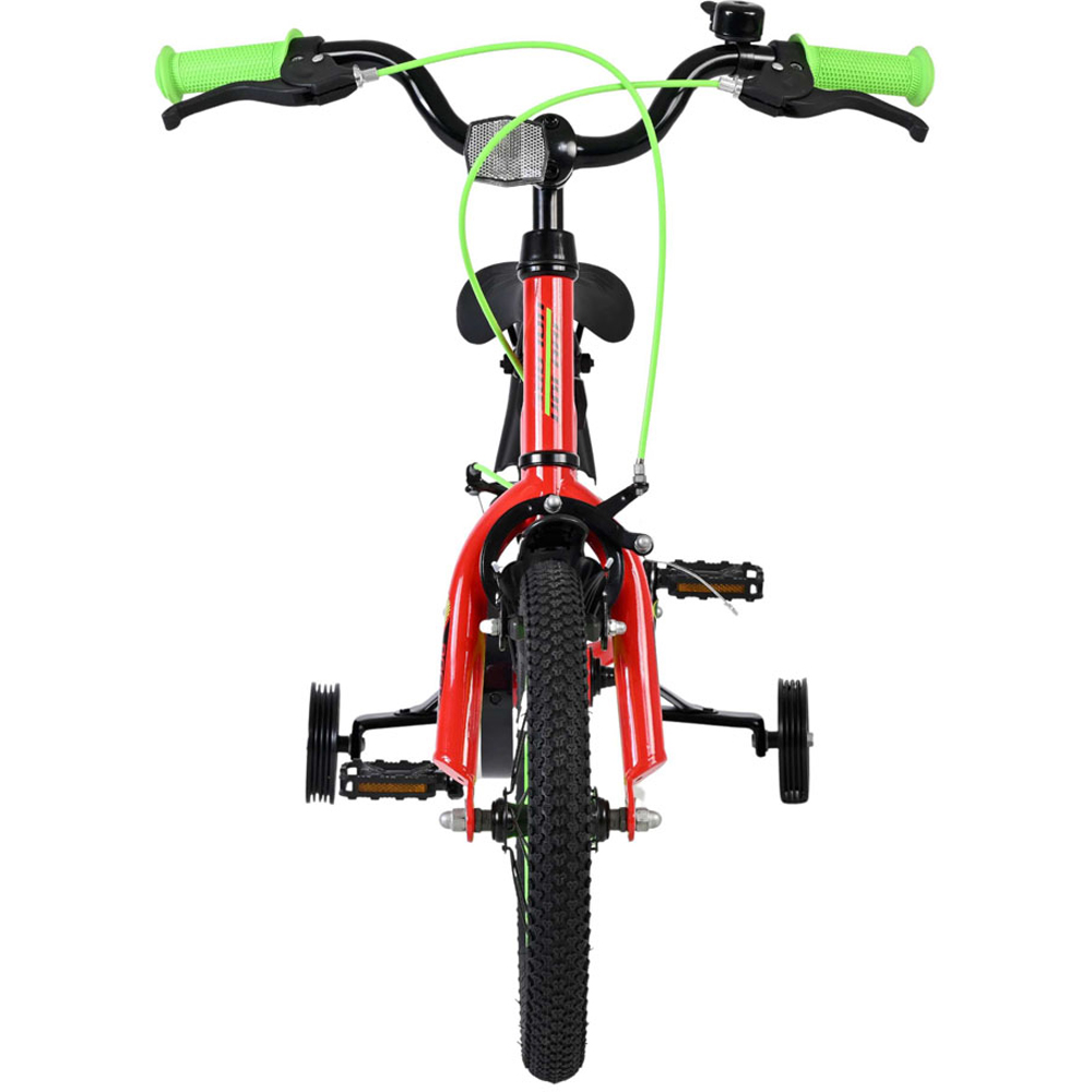 Volare Rocky Kids 14 inch Red Bike with Stabilisers Image 3