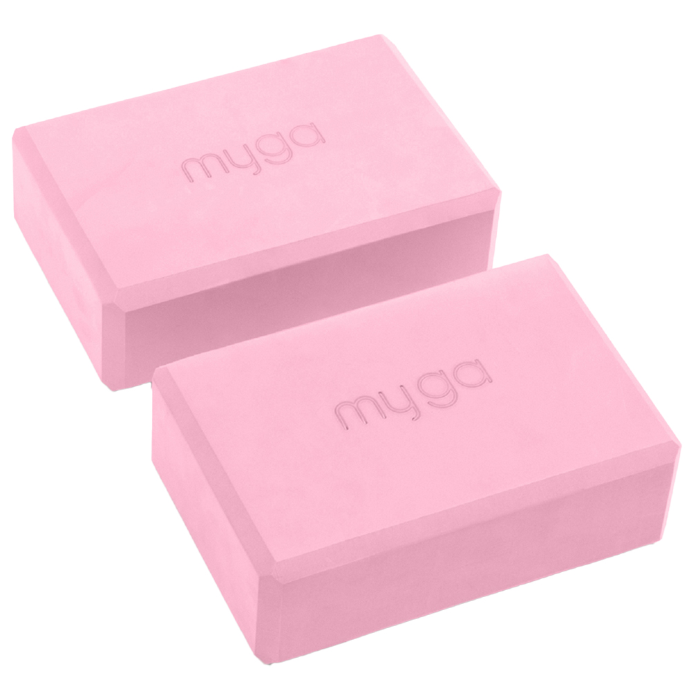 Myga Dusty Pink Yoga Block 2 Pack Image 1