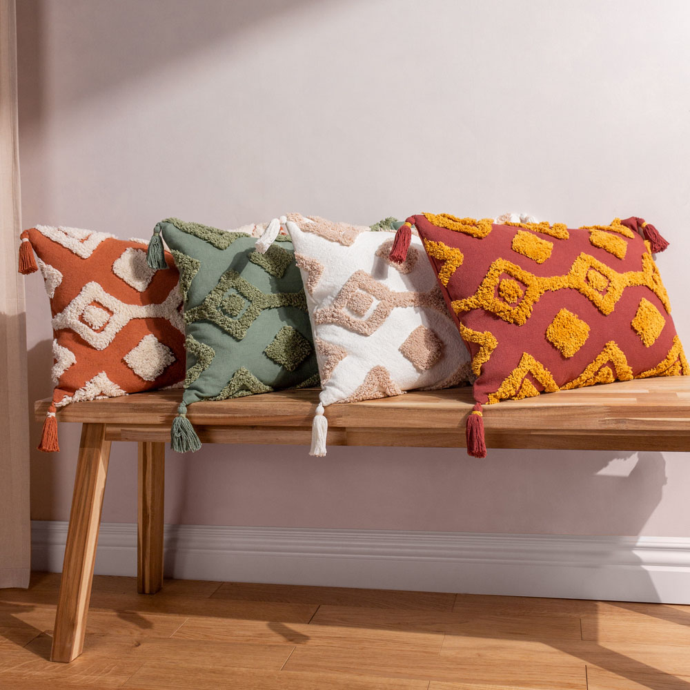 furn. Dharma Sunset Tufted Cushion Image 6