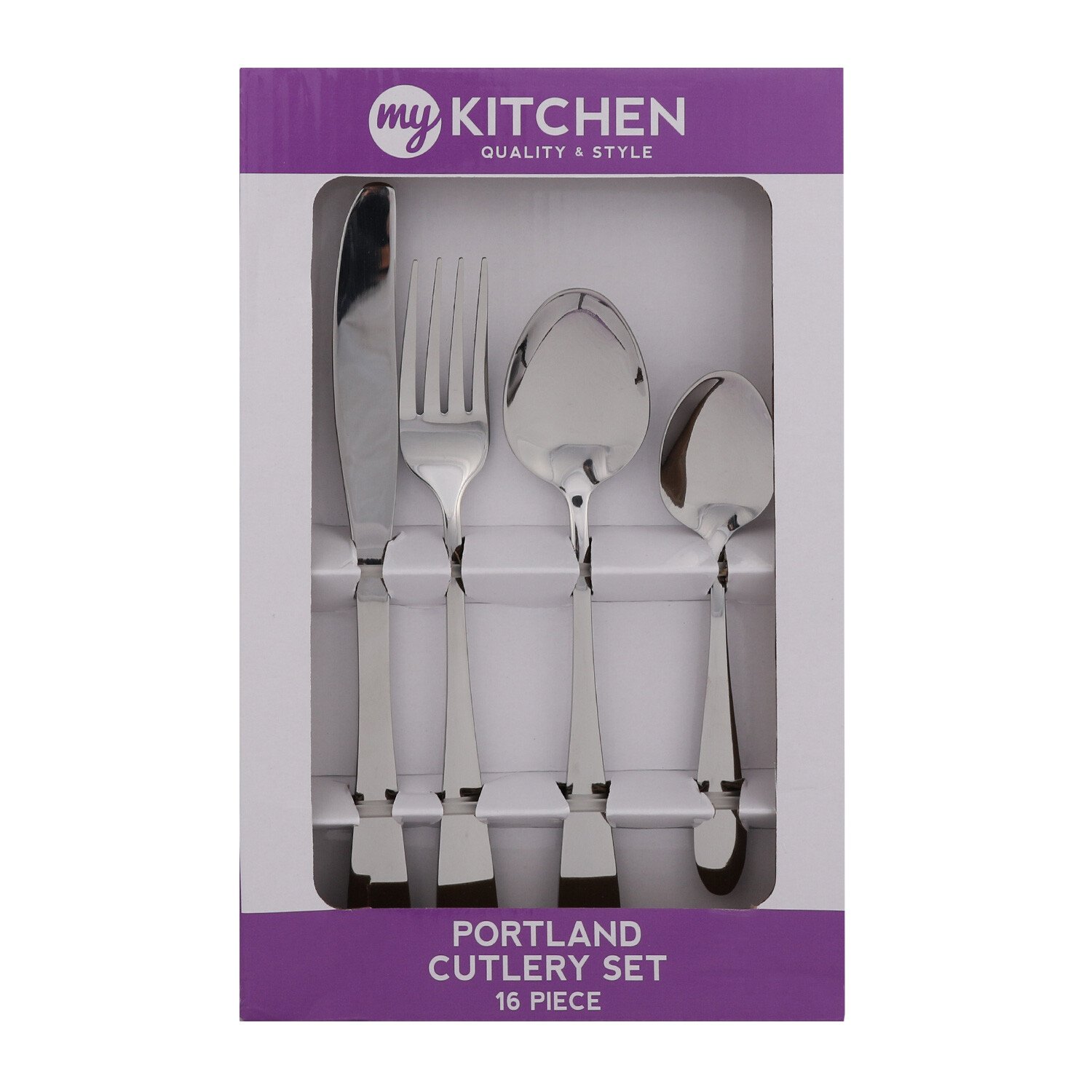 16-Piece Portland Cutlery Set - Silver Image