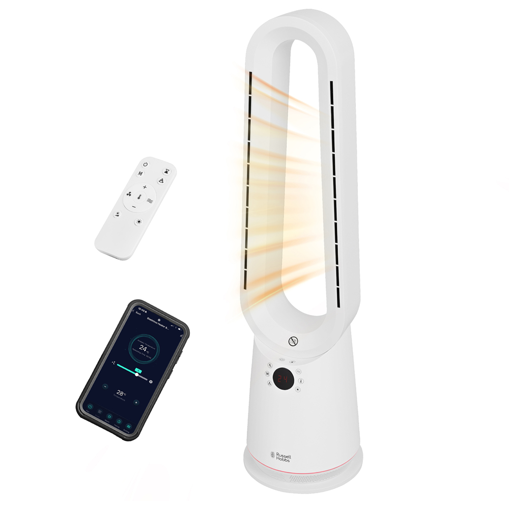 Russell Hobbs RHBHC2030W-SMT White Smart Bladeless Heater and Cooler with Remote 2000W Image 3