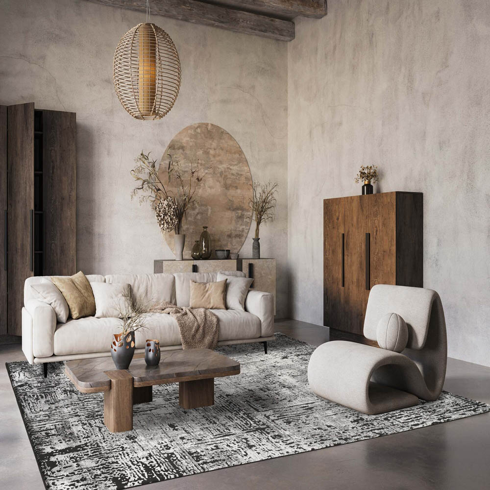 Desire Rugs Belgravia Metallic Sheen Modern Illusion Design Grey Rug 160 x 230cm Image 5