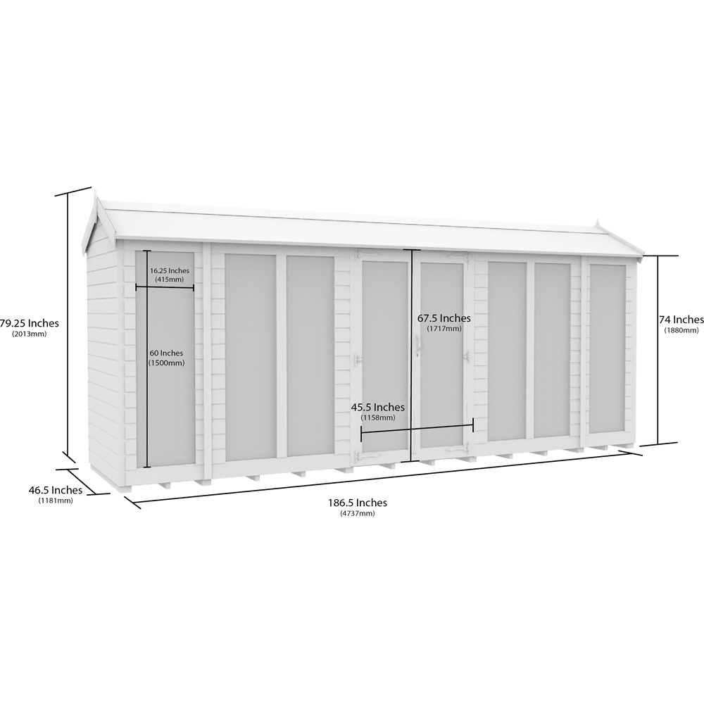 DIY Sheds 16 x 4ft Tongue and Groove Timber Apex Summerhouse Image 7