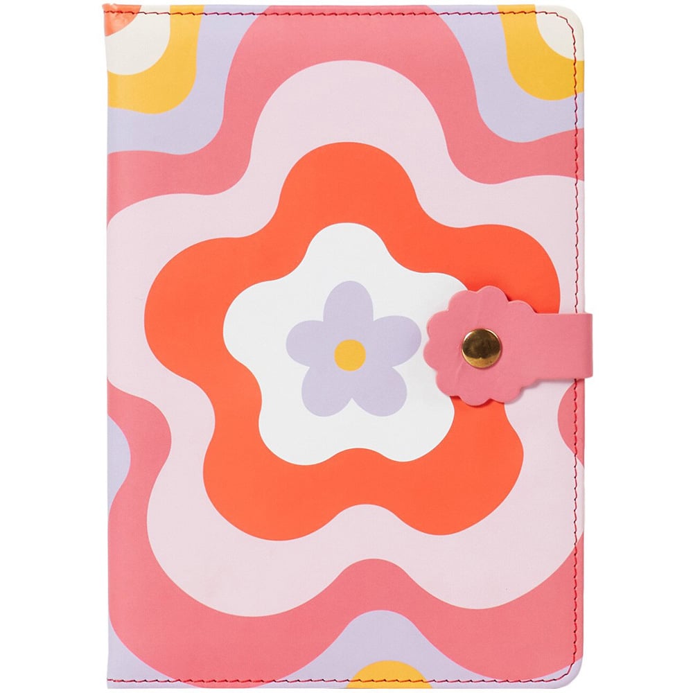 Daisies and Dreams A5 PU Notebook - Pink Image 1