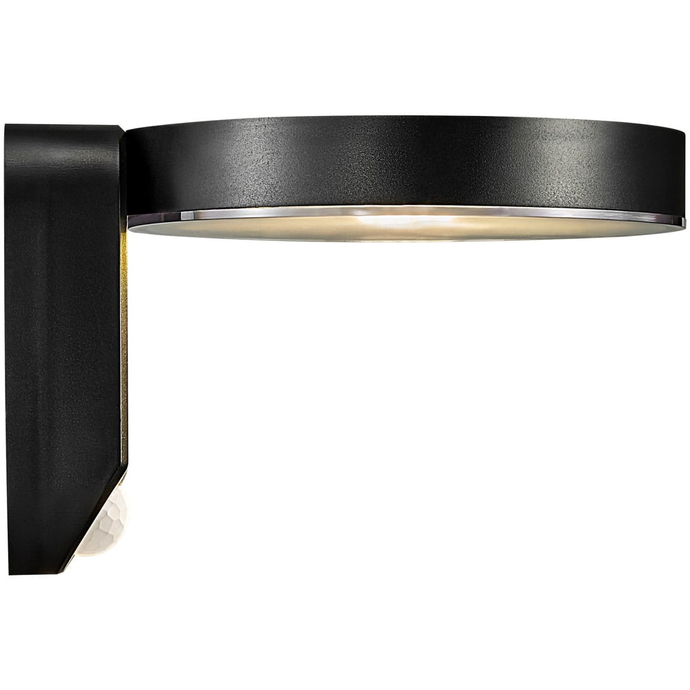 Nordlux Rica Black Round Solar Wall Light Image 4
