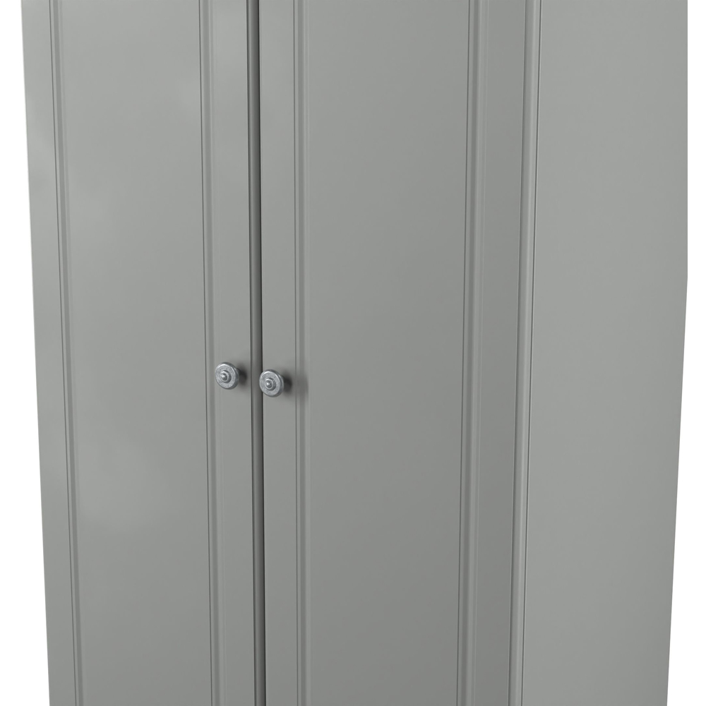 Crowndale Norfolk 2 Door Dusk Grey and Bardolino Oak Wardrobe Ready Assembled Image 6