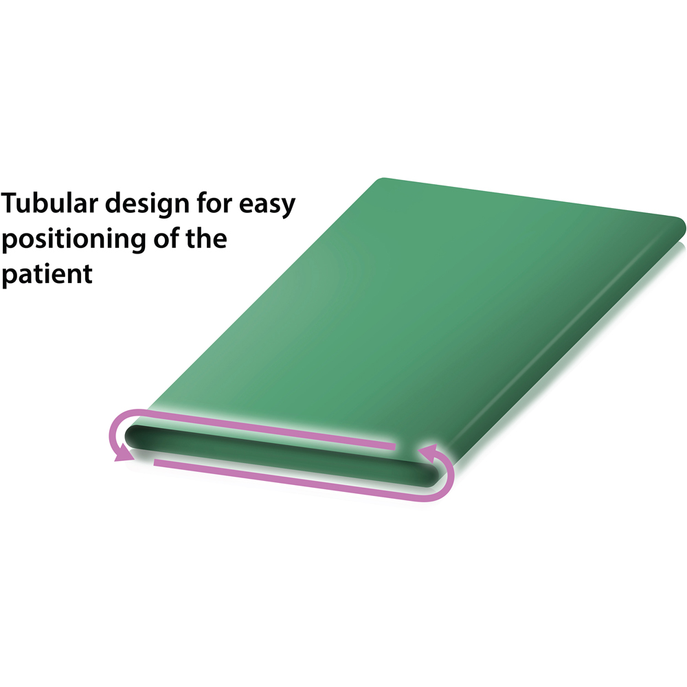 Aidapt Green Nylon Coated Tubular Slide Sheet Image 3