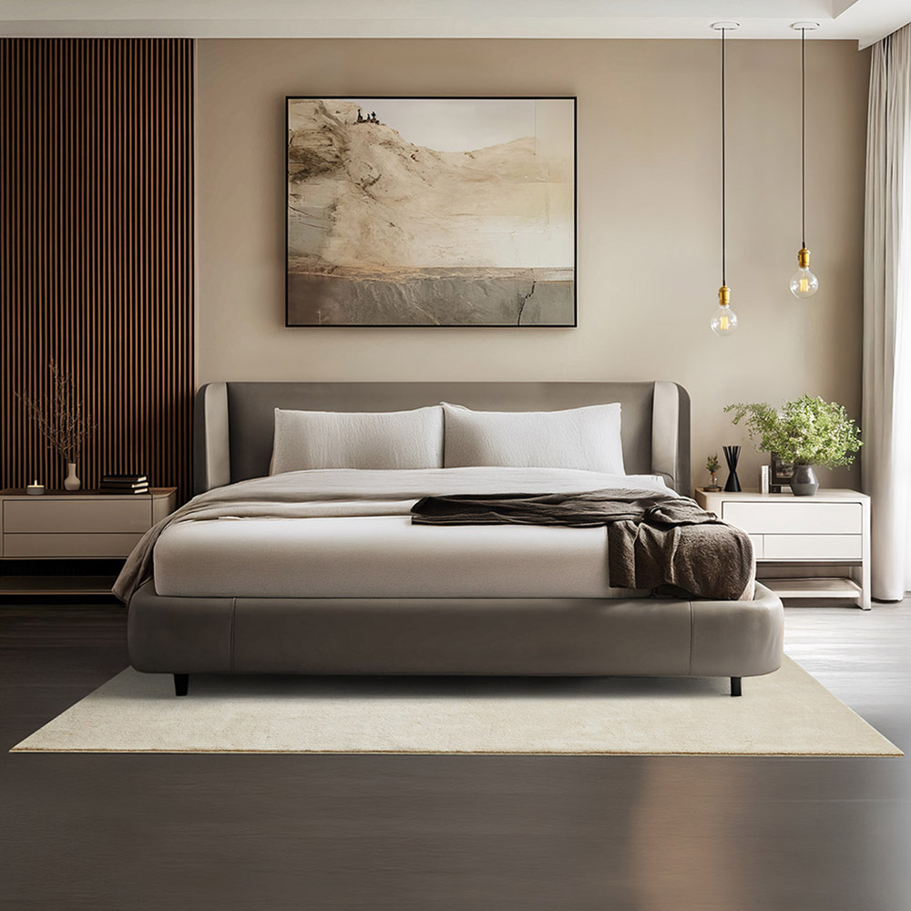 tectake Zonelle Beige Short Pile Ultra Soft Rug 200 x 140cm Image 2