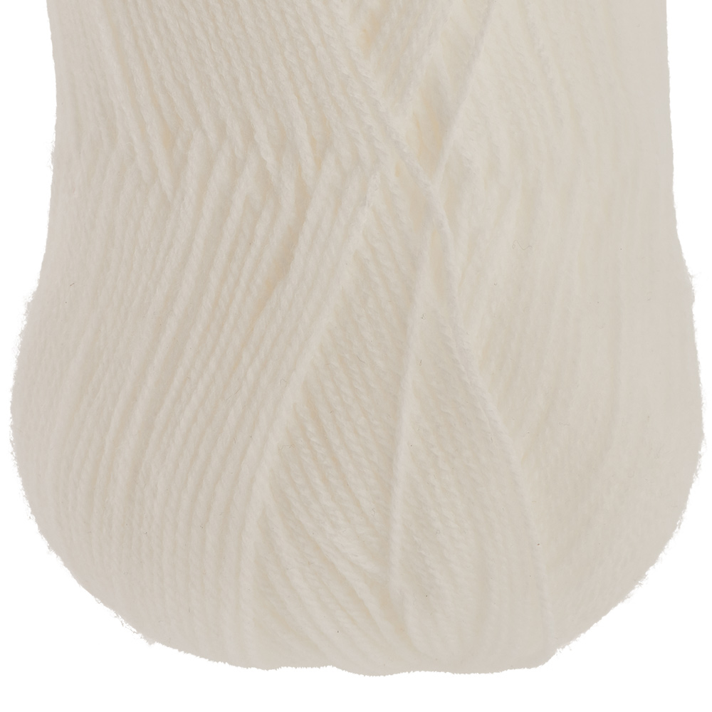 Wilko Double Knit Yarn White 100g Image 3
