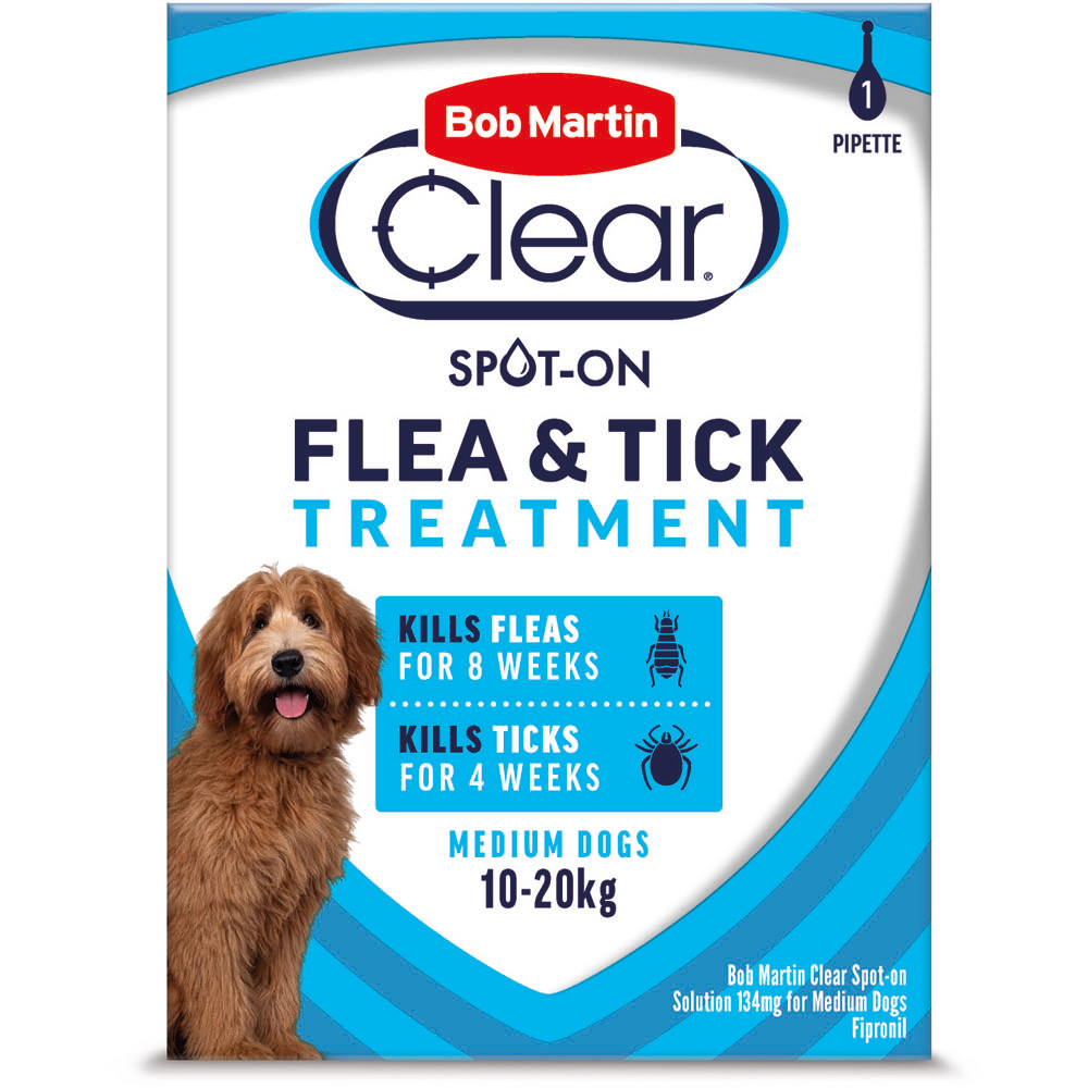 Bob Martin FleaClear Spot On Solution for Medium Dogs 134mg Image 1