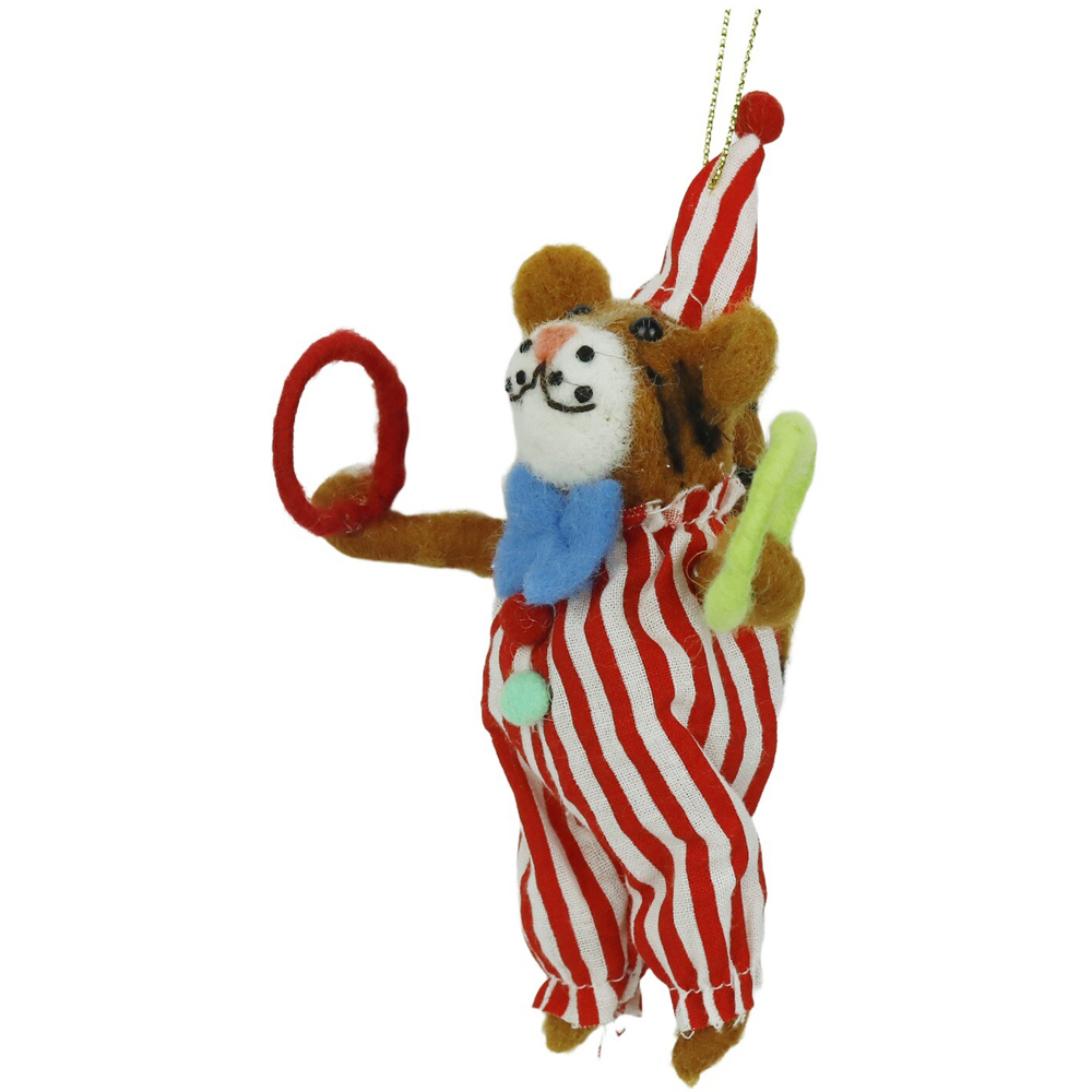 Wool Circus Tiger Hanging Decoration Image 4