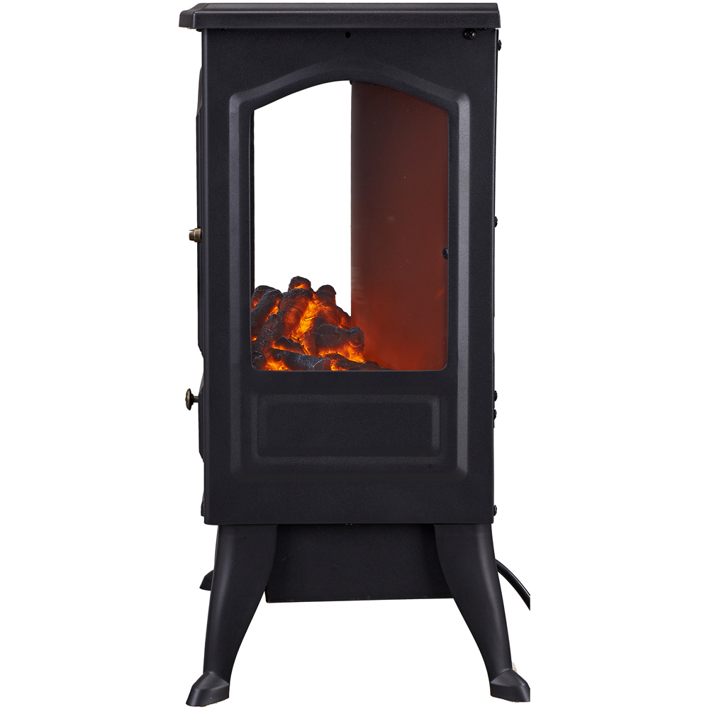 Neo Black Electric Flame Effect Fire Heater 1800W Image 4