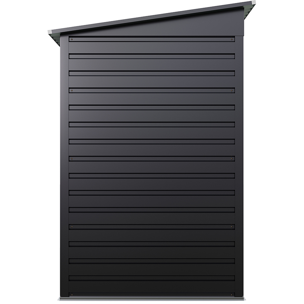 Living and Home 7.6 x 3.7ft 2 Door Outdoor Galvanised Steel Storage Shed Grey Image 4