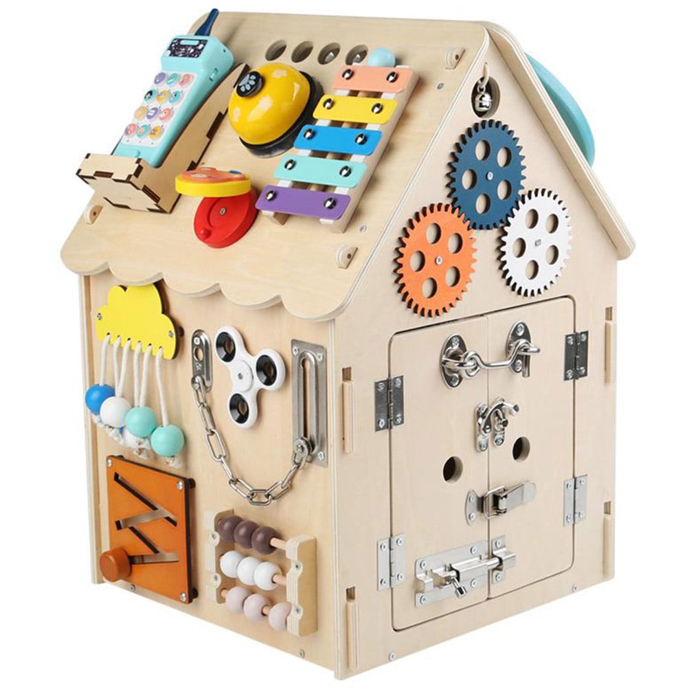 Dyzi Montessori Busy House Sensory Steering Wheel V2 Educational Toys Image 1