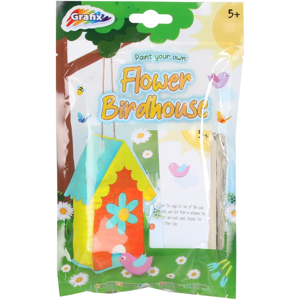 Grafix Paint Your Own Flower Birdhouse Kit Image