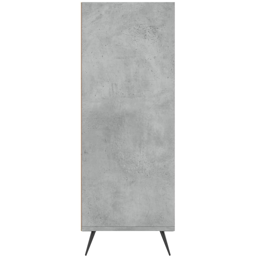 vidaXL 3 Shelf Concrete Grey Bookcase Image 5