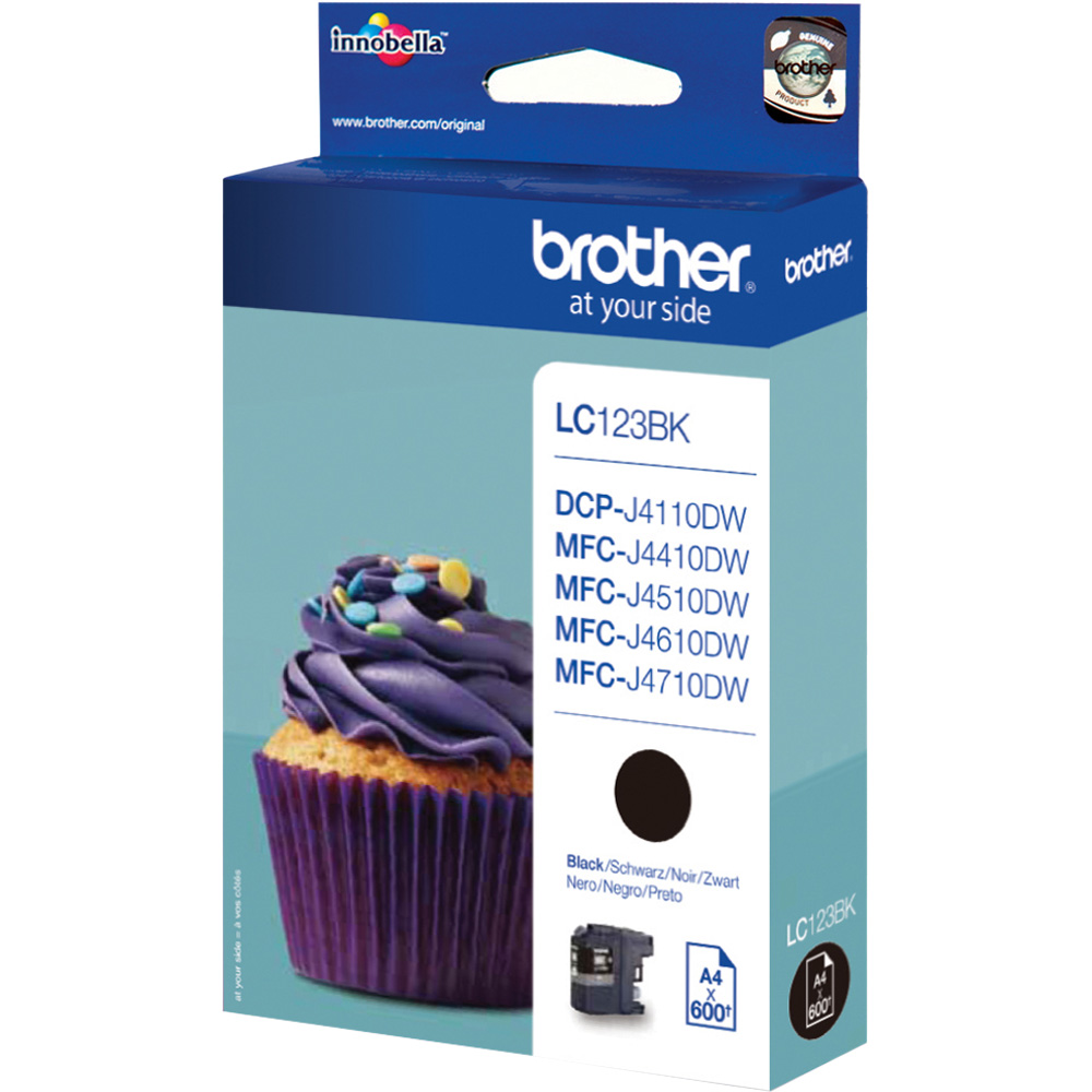 Brother LC123BK Black Inkjet Cartridge Image
