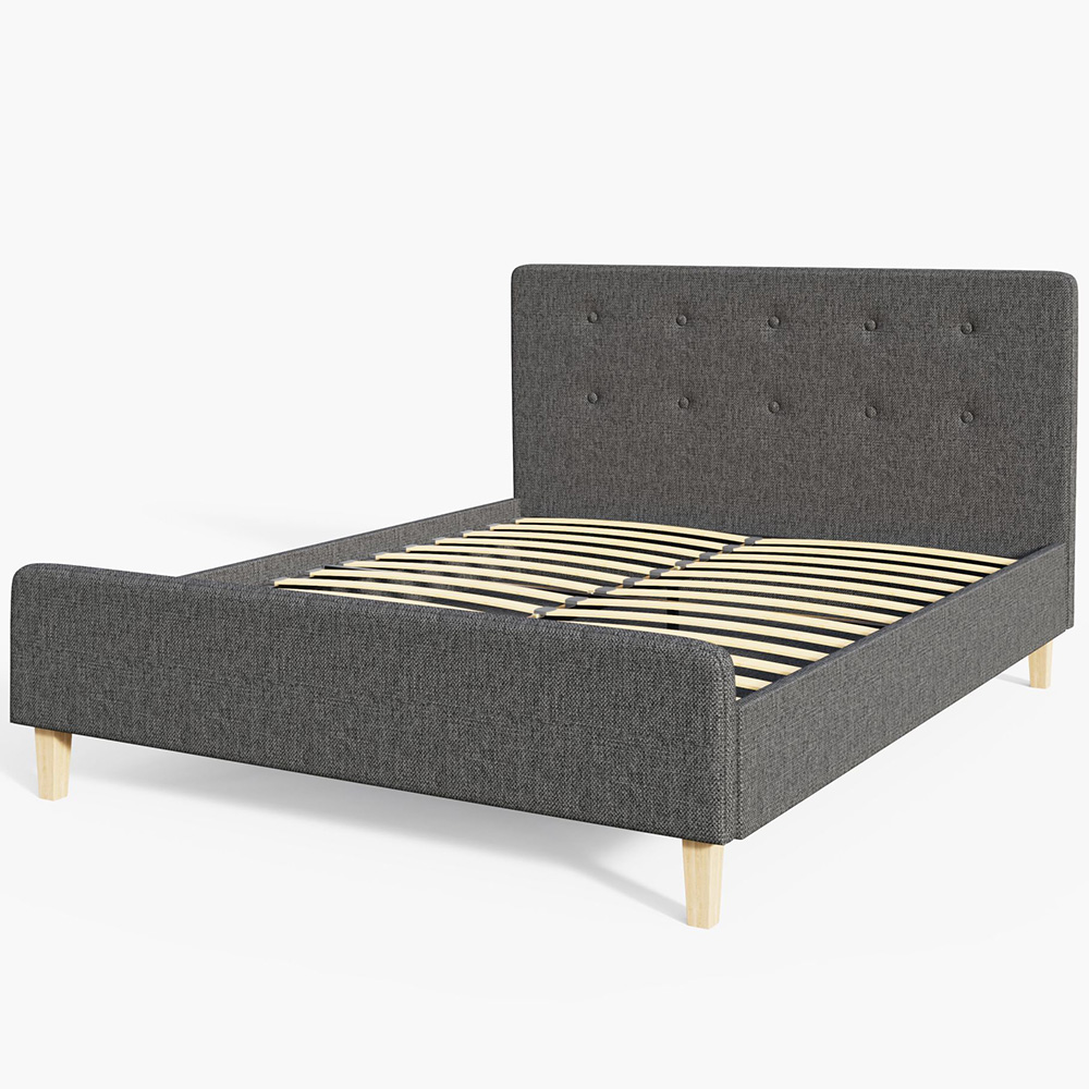 Ashbourne Bed Frame 150cm Grey Image 3