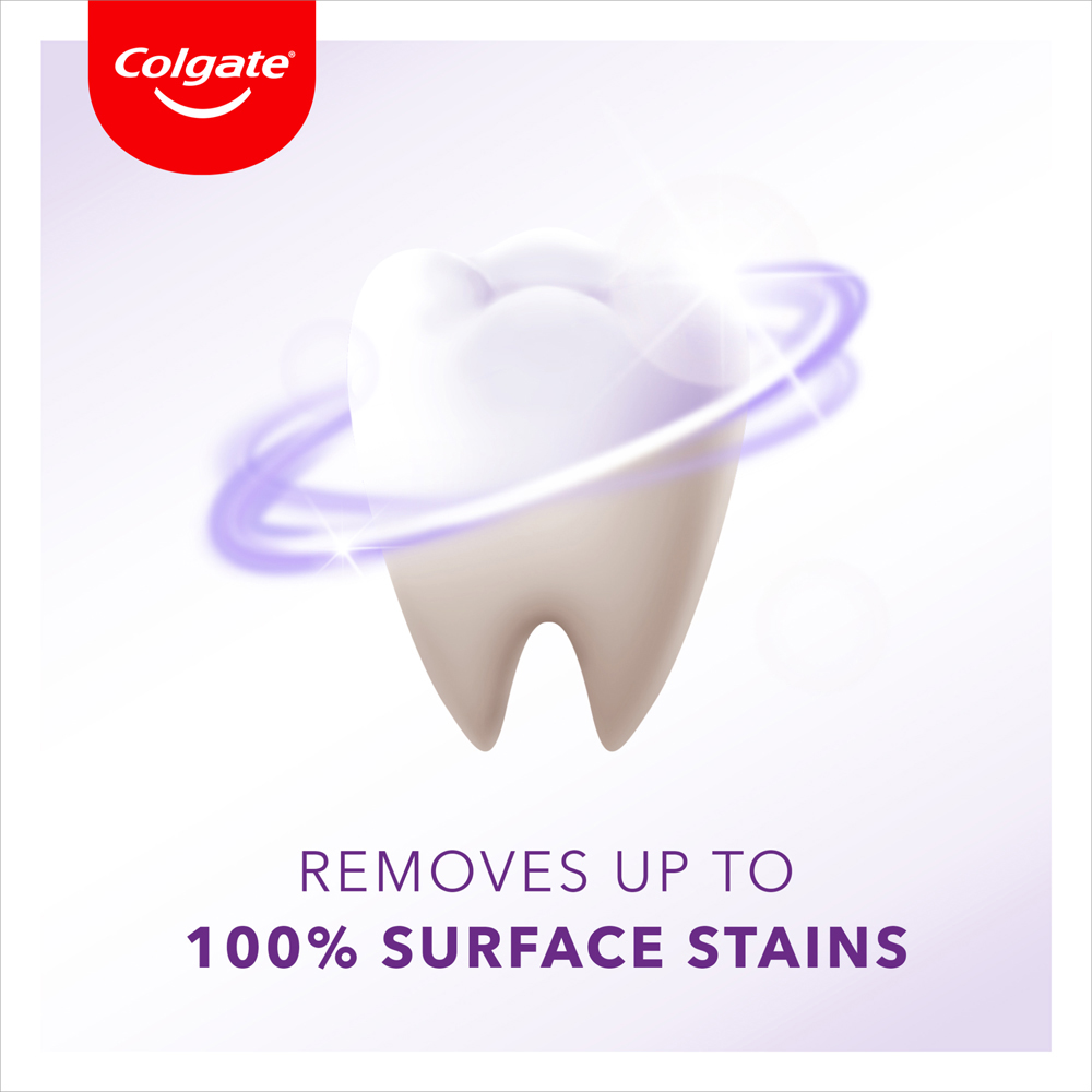 Colgate Max White Purple Reveal Instant Teeth Whitening Toothpaste 75ml Image 8