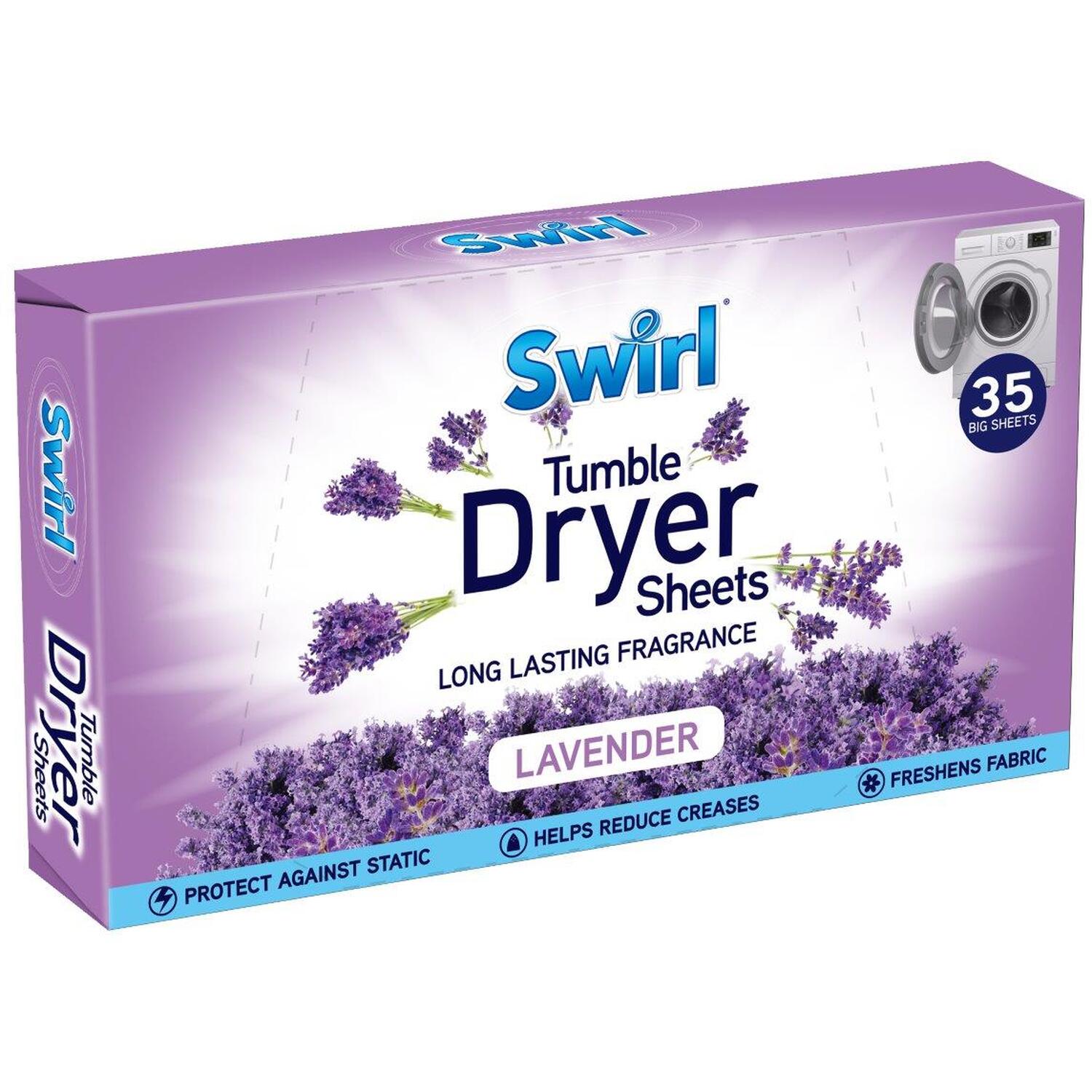 Swirl Tumble Dry Sheets  - Lavender Image