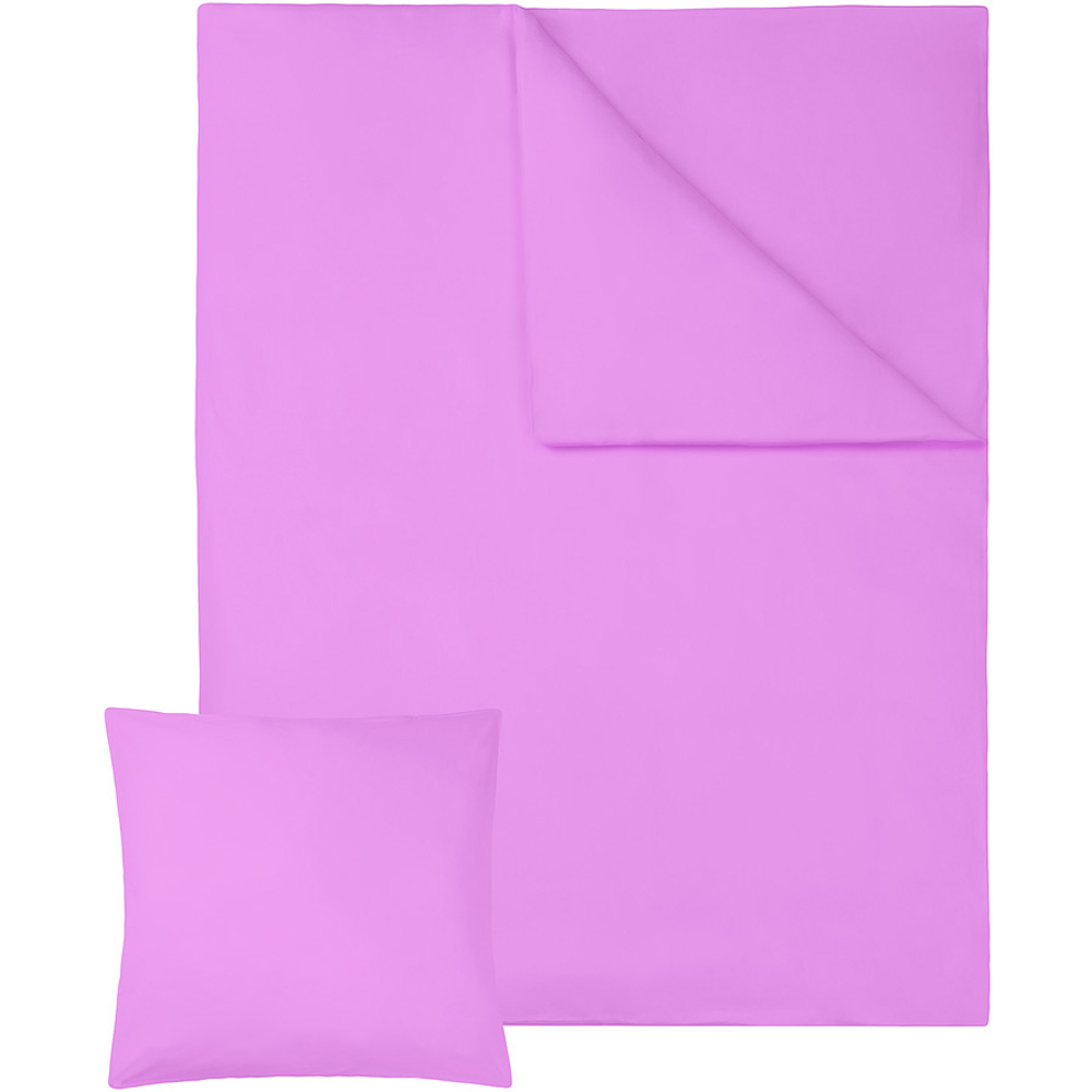 tectake Double Purple Cotton Duvet Cover Set 2 Pack Image 3
