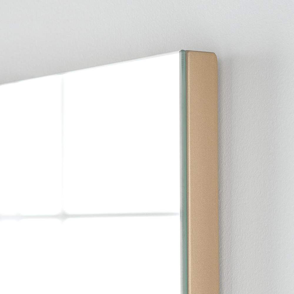 Yearn Seamless Gold Rectangle Tall Wall Mirror 120 x 50cm Image 3