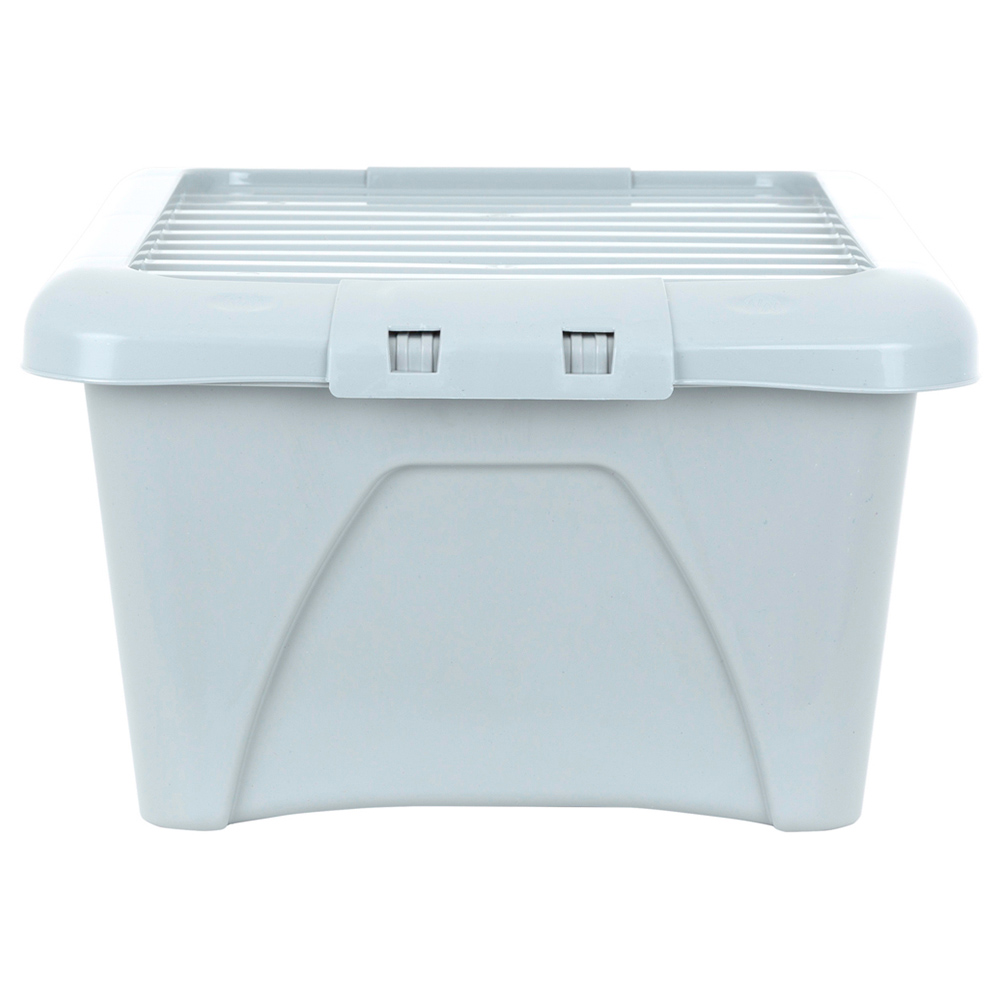 Wham 34L Soft Grey Home Upcycle Box and Lid 5 Pack Image 4