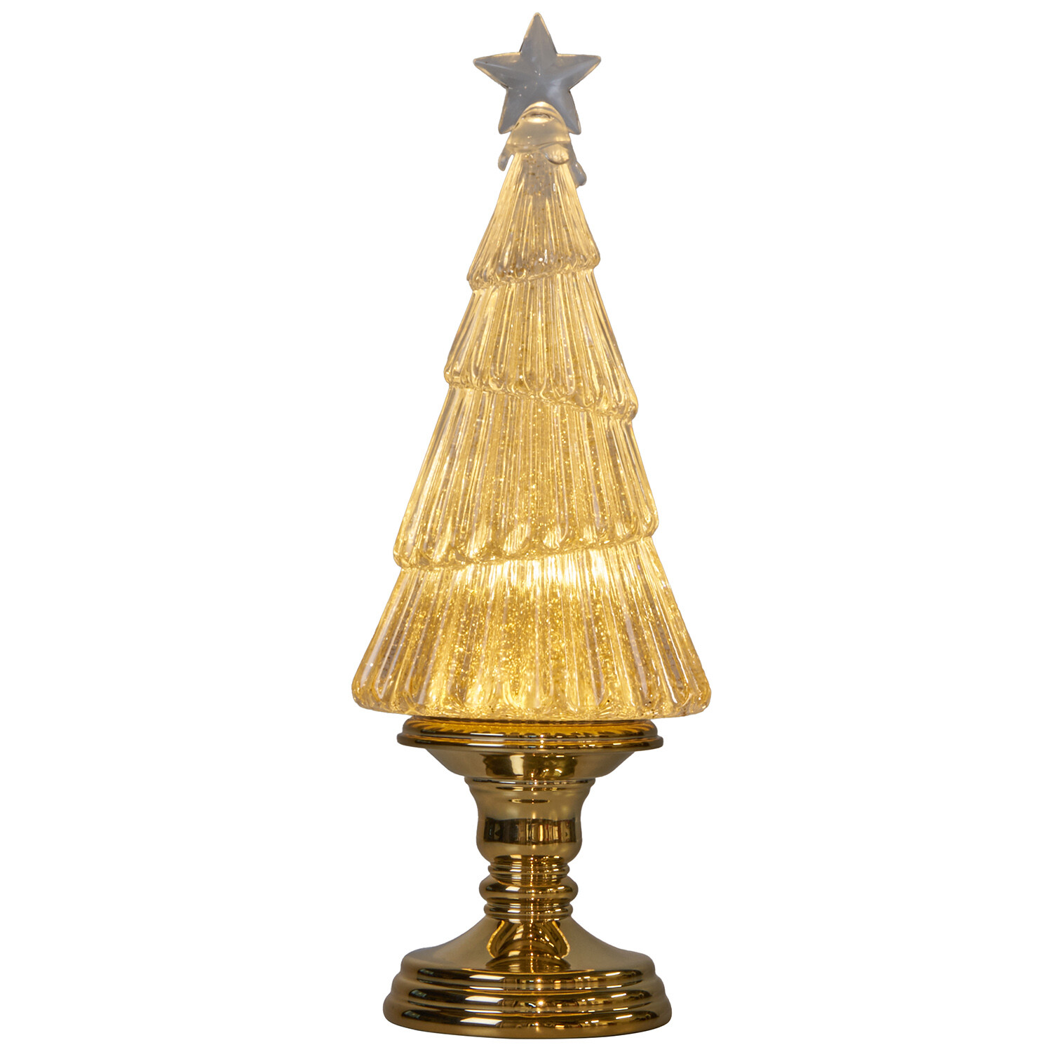Golden Swirling Glitter Tree Gold Image 3