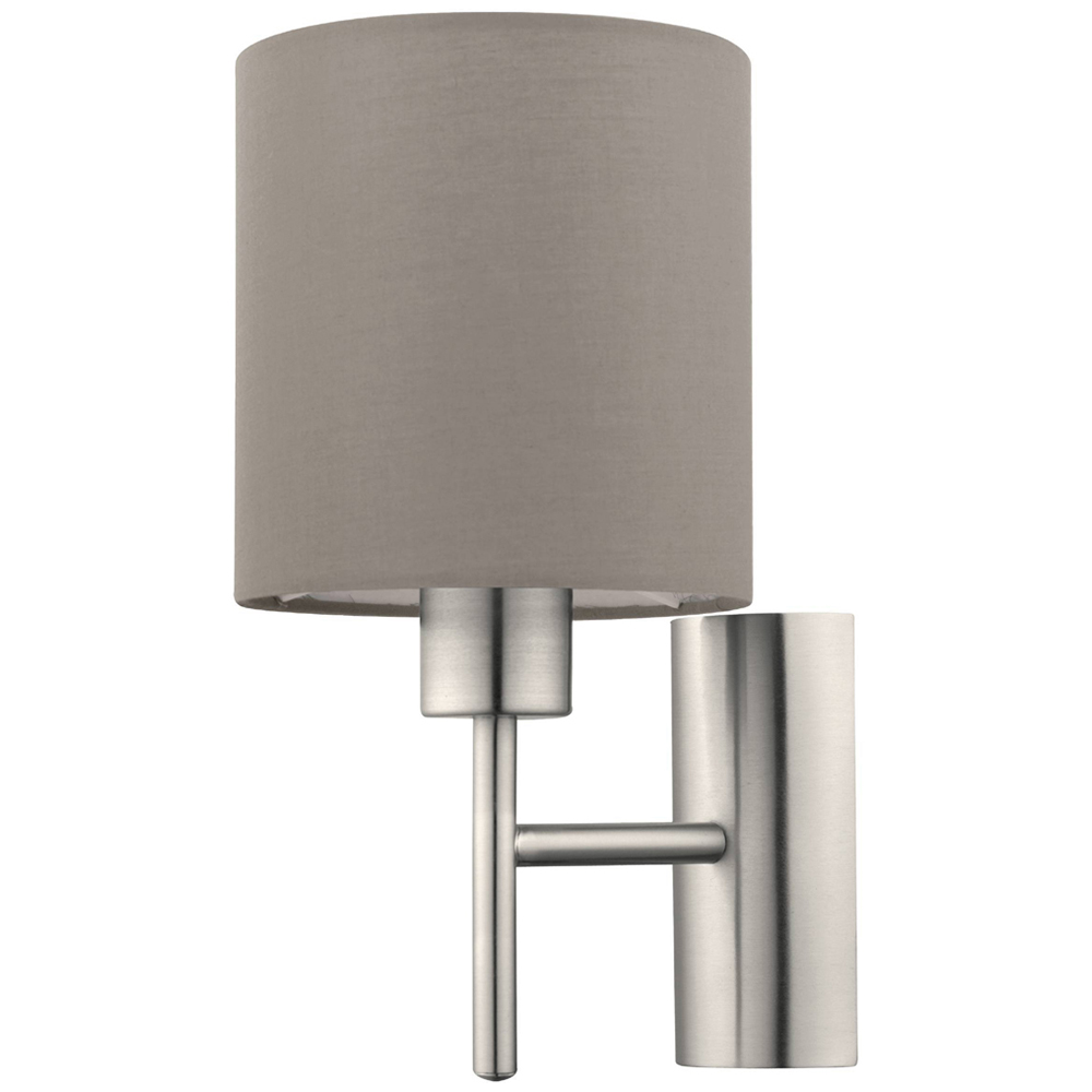 EGLO Pasteri Taupe Wall Light w.Switch Image 1